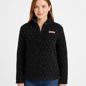 🌸Vineyard Vines Black Fleece with Pink Label🌸